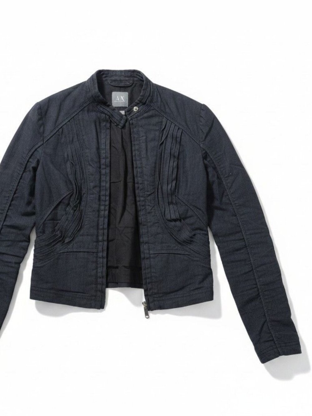 Armani Exchange Black Denim Jacket XS Women